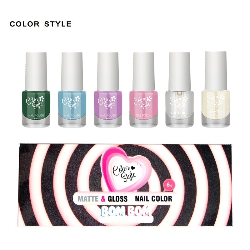 6PCS MATTE AND GLOSS NAI···